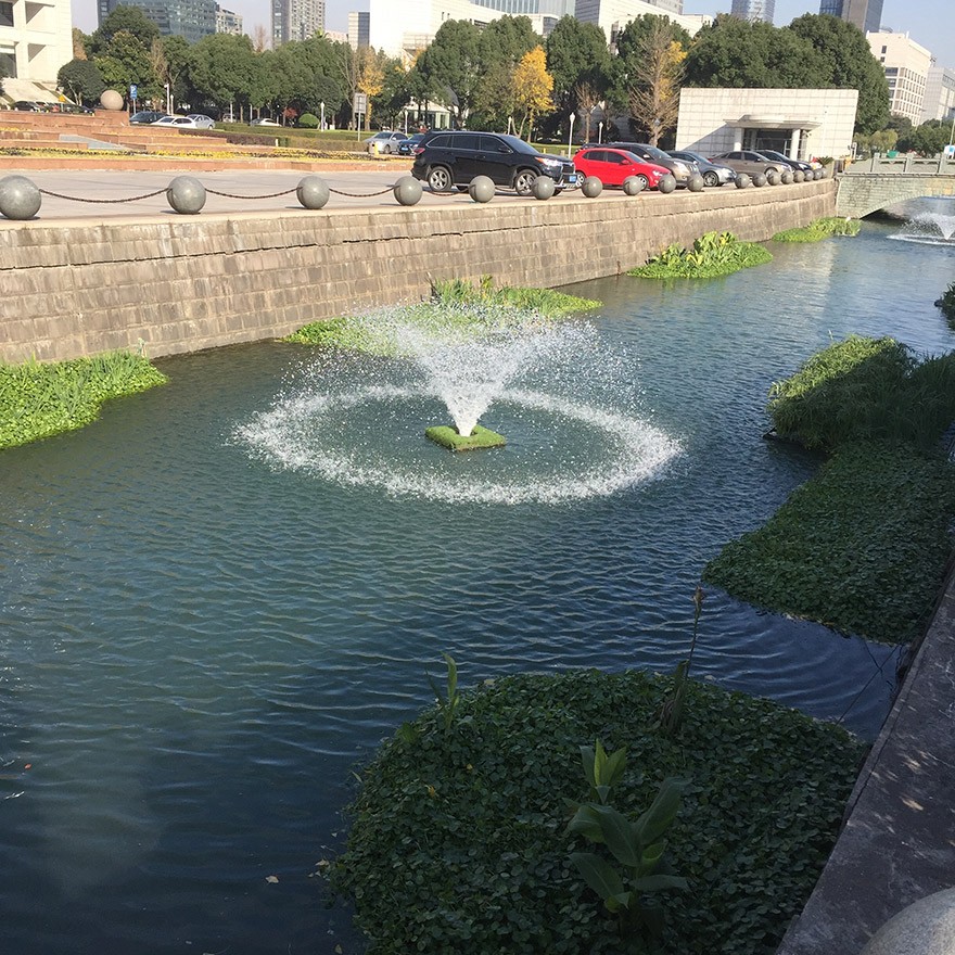 寧波鄞州區(qū)浮水式噴泉曝氣機(jī)應(yīng)用項(xiàng)目